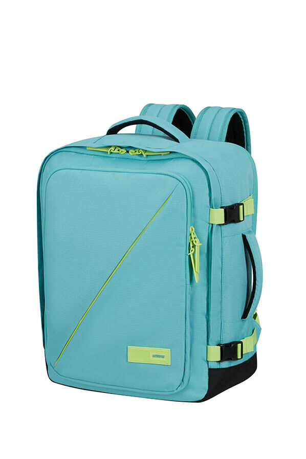 American Tourister Take2cabin Casual Backpack M  Dusty Turquoise/Lime