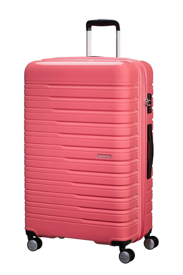 Flashline Pop Suuri matkalaukku | American Tourister Flashline Pop Spinner Exp TSA 78cm  Coral Pink