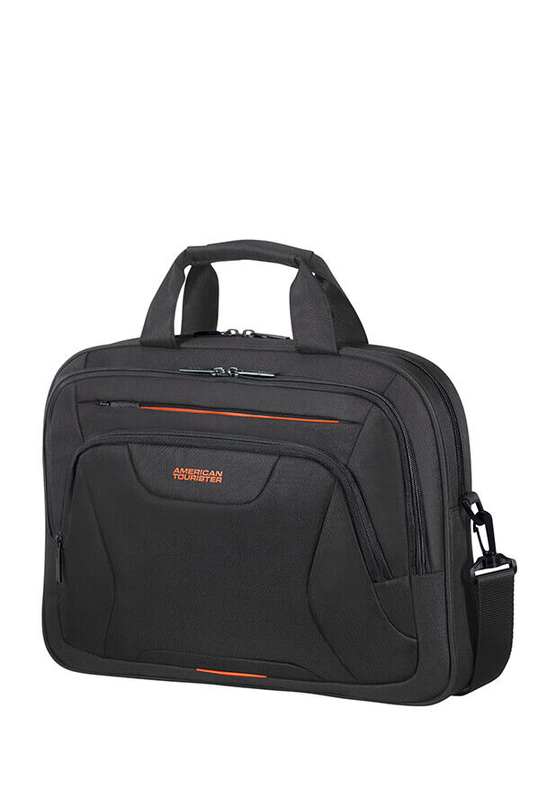 American Tourister At Work Laptop Bag  15.6inch Black/Orange
