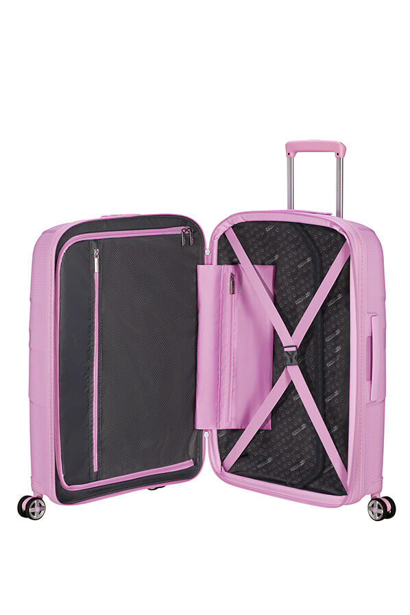 American Tourister StarVibe Spinner Expandable TSA 67cm  Metallic Pastel Lavender