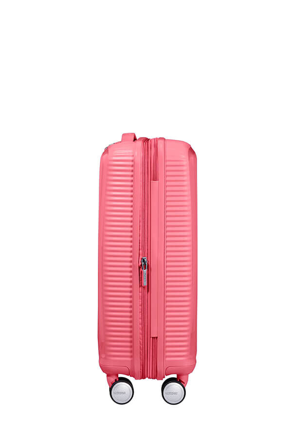 American Tourister Soundbox Spinner Expandable 55cm  Sun Kissed Coral