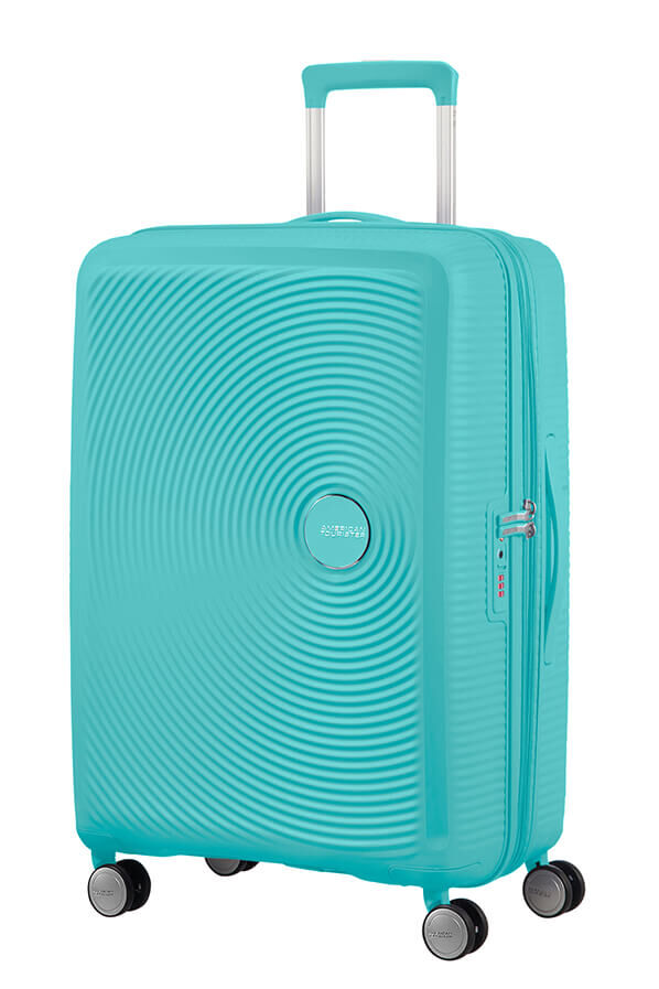 American Tourister Soundbox Spinner TSA Expandable 67cm  Poolside Blue
