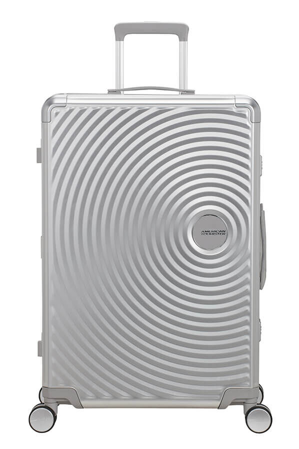American Tourister Soundbox Alu Spinner TSA 77cm  Silver