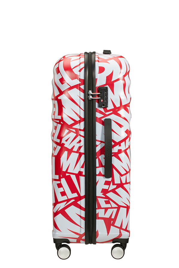 American Tourister Wavebreaker Disney Spinner Marvel 77cm  Marvel Logo
