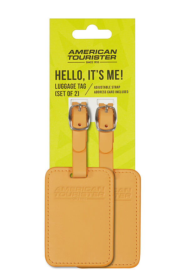 American Tourister American Tourist. Ta Luggage Tag X2  Papaya Pop