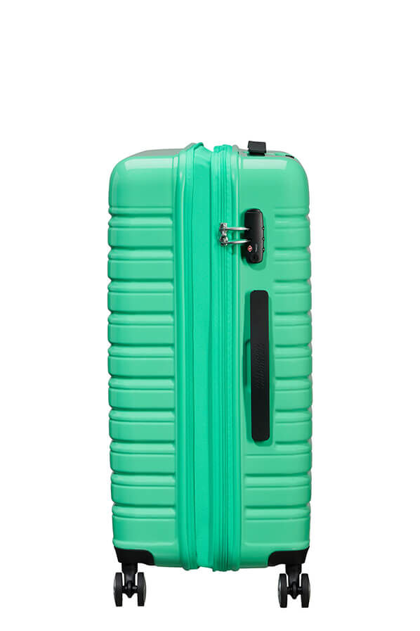 Flashline Pop Keskikokoinen matkalaukku | American Tourister Flashline Pop Spinner Exp TSA 67cm  Light Green