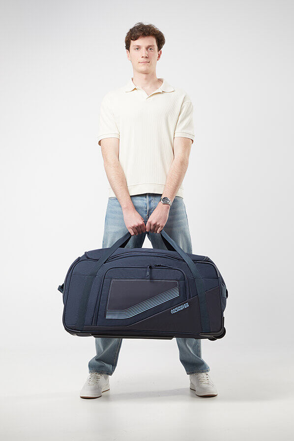American Tourister City Racer Duffle with wheels L  Navy