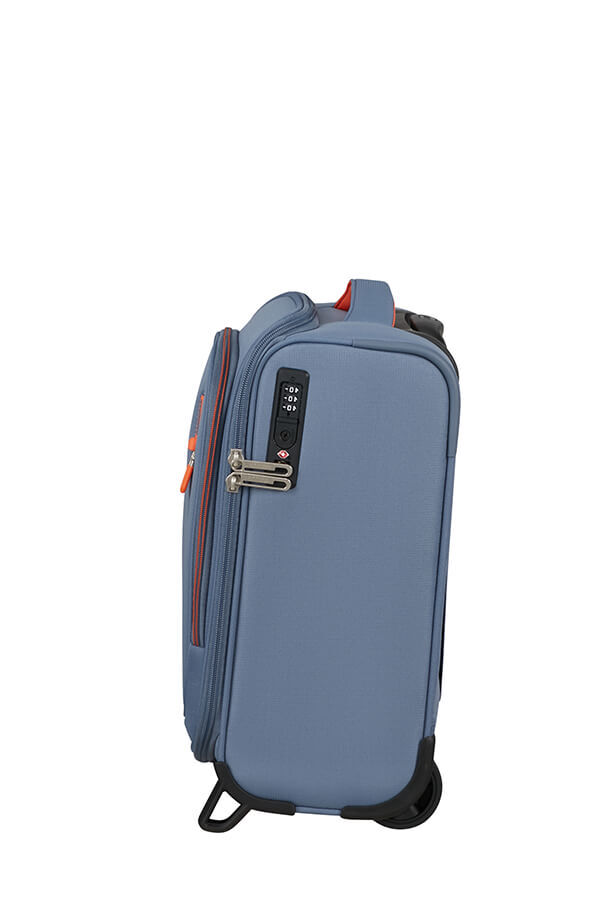 Cloudrider Kaksipy&ouml;r&auml;inen matkalaukku S/M | American Tourister Cloudrider Upright Underseater Tsa  Stone Blue