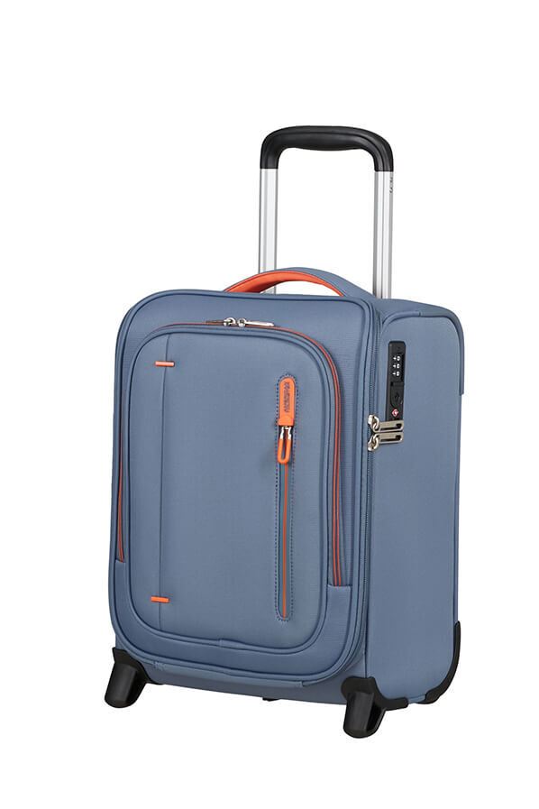 Cloudrider Kaksipy&ouml;r&auml;inen matkalaukku S/M | American Tourister Cloudrider Upright Underseater Tsa  Stone Blue