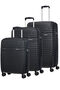 American Tourister Aero Racer 3 PC Set A  Jet Black
