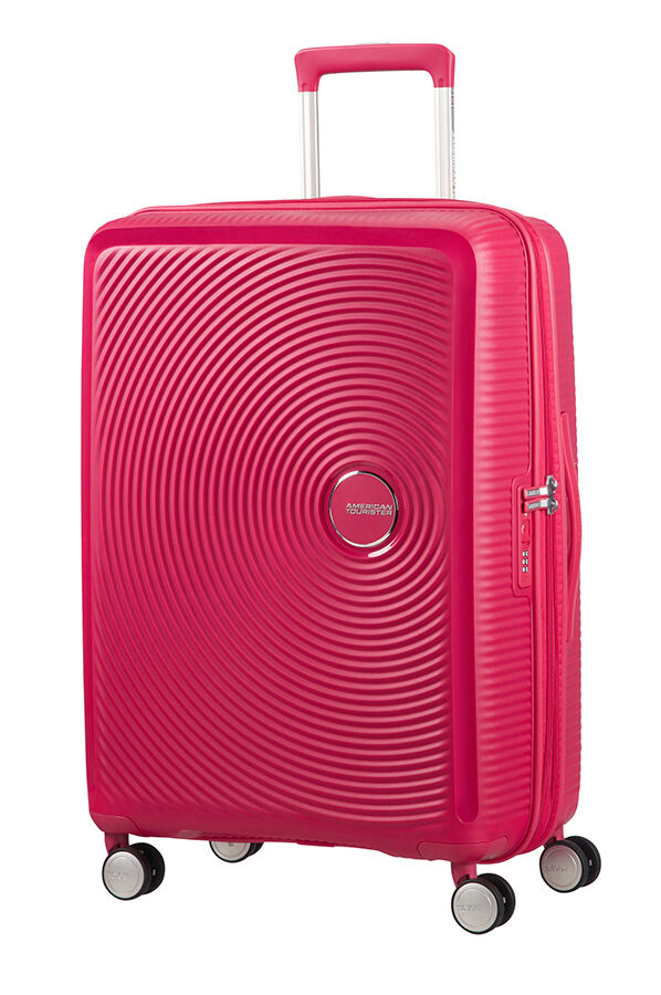 SoundBox Keskikokoinen matkalaukku | American Tourister Soundbox Spinner Expandable 67cm Lightning Pink
