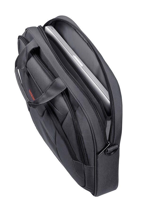 American Tourister At Work Laptop Bag  15.6inch Grey/Orange