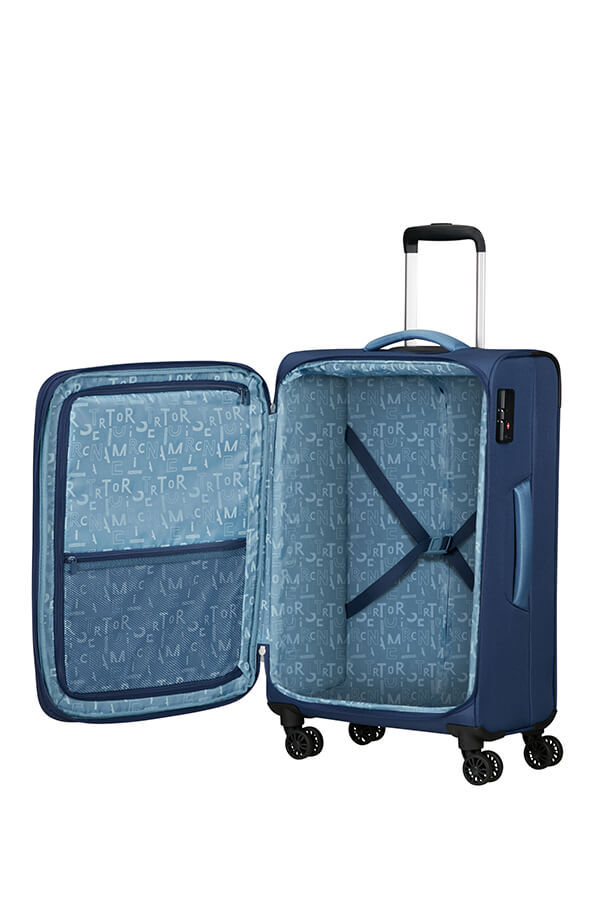 American Tourister Pulsonic Spinner Expandable 68cm  Combat Navy