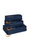 Packing Cubes 3 pakkauskuution sarja | American Tourister American Tourist. Ta Packing Cubes S/M/L  Navy/Orange