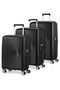 American Tourister Soundbox 3 PC Set A  Bass Black