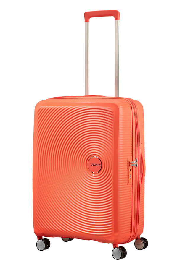 SoundBox Keskikokoinen matkalaukku | American Tourister Soundbox Spinner 67cm  Spicy Peach