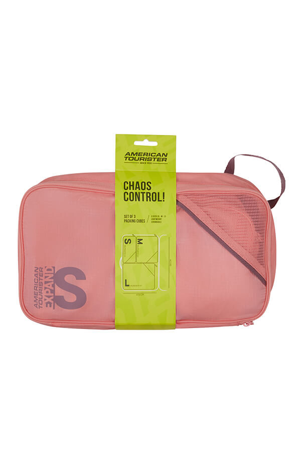 Packing Cubes 3 pakkauskuution sarja | American Tourister American Tourist. Ta Packing Cubes S/M/L  Pink/Mauve
