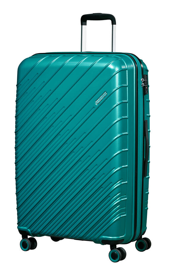 American Tourister Speedstar Spinner 77/28 Exp Tsa  Deep Turquoise