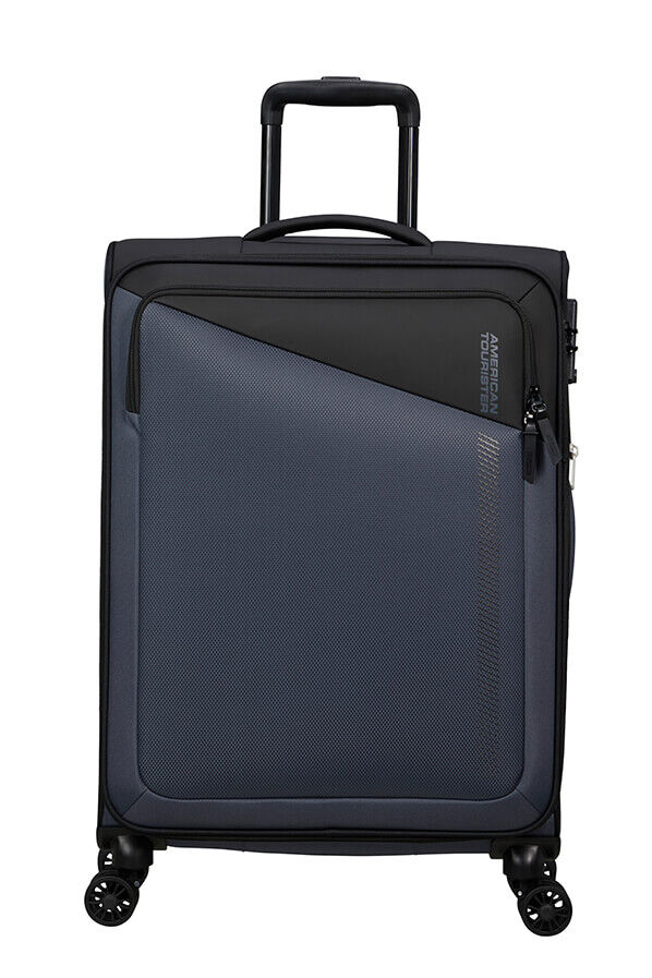 American Tourister Daring Dash Spinner Expandable TSA M  Black/Grey
