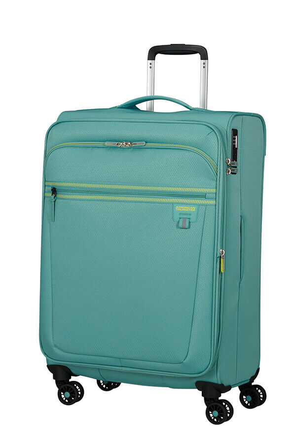 American Tourister Aerospin Spinner Expandable M  Dusty Turquoise