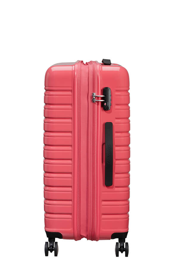 Flashline Pop Keskikokoinen matkalaukku | American Tourister Flashline Pop Spinner Exp TSA 67cm  Coral Pink