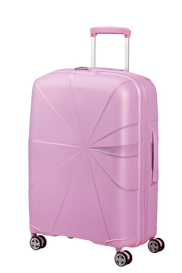 American Tourister StarVibe Spinner Expandable TSA 67cm  Metallic Pastel Lavender