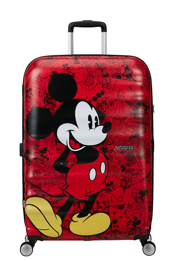 American Tourister Disney Wavebreaker Spinner TSA Disney Fl 77cm  Mickey Comics Red
