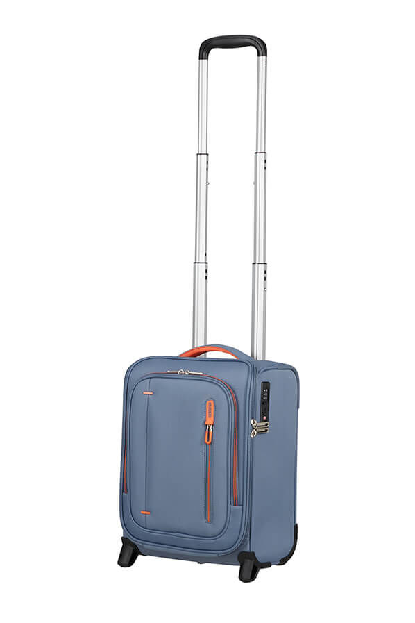 Cloudrider Kaksipy&ouml;r&auml;inen matkalaukku S/M | American Tourister Cloudrider Upright Underseater Tsa  Stone Blue