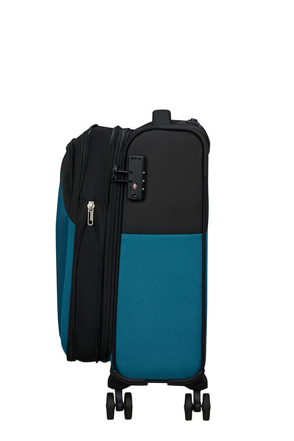 American Tourister Daring Dash Spinner Expandable TSA S  Black/Blue