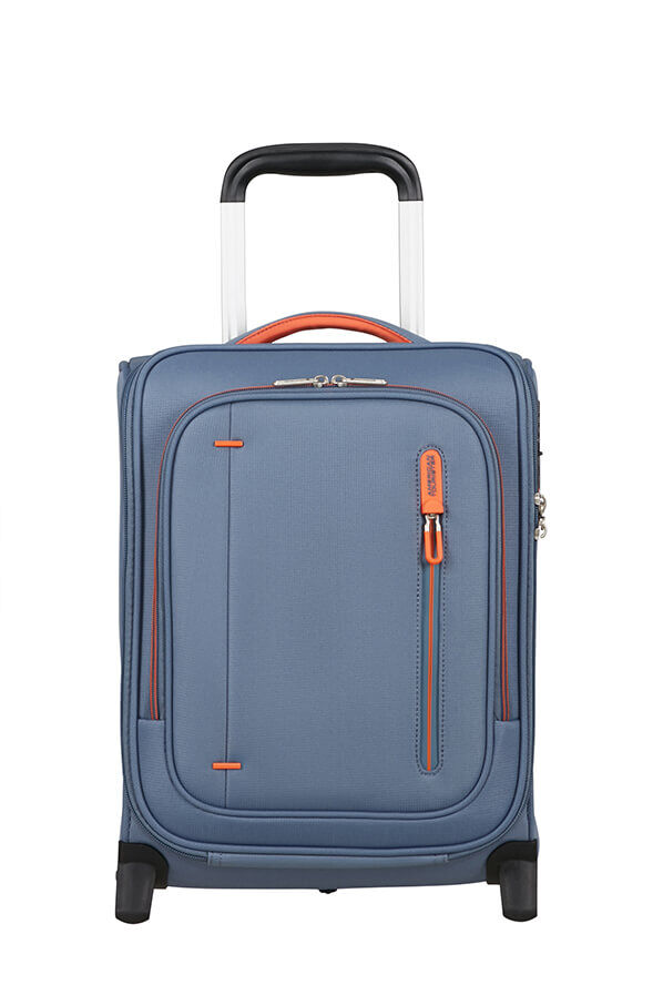 Cloudrider Kaksipy&ouml;r&auml;inen matkalaukku S/M | American Tourister Cloudrider Upright Underseater Tsa  Stone Blue