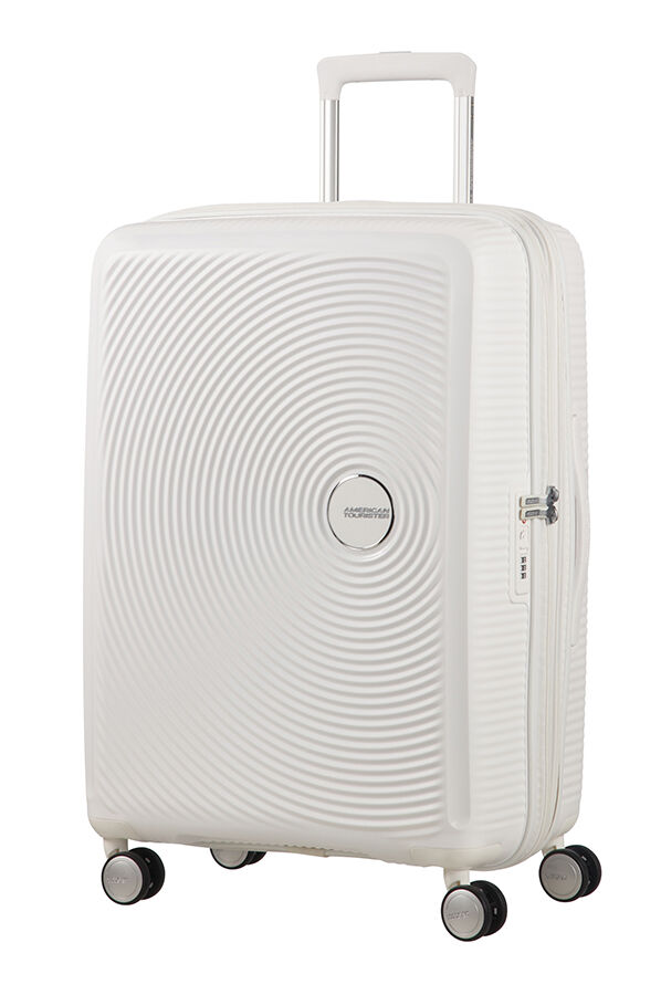 American Tourister Soundbox Spinner Expandable 67cm Pure White