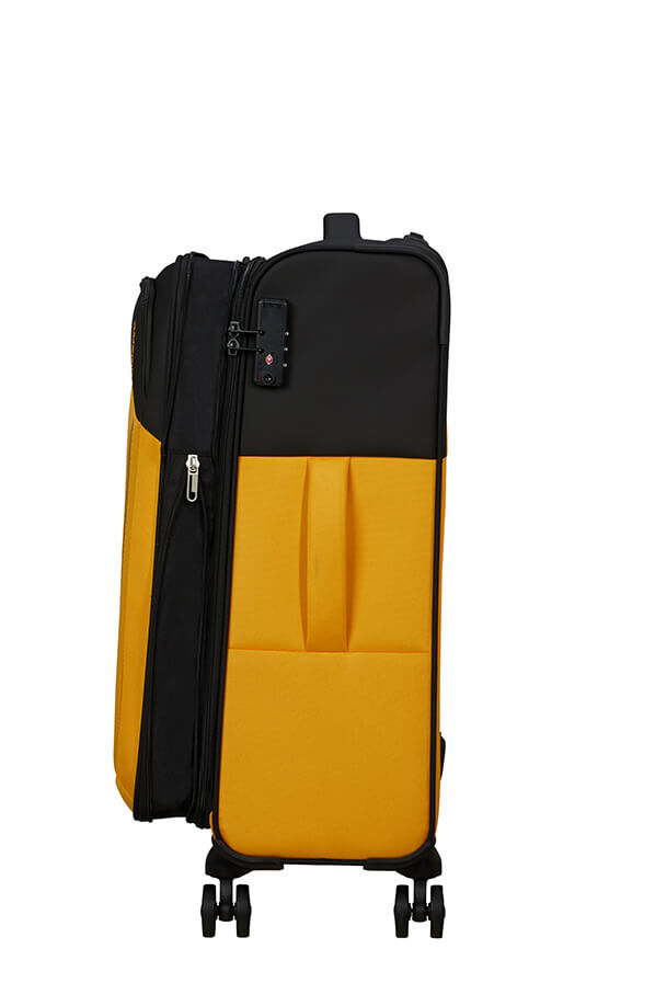 American Tourister Daring Dash Spinner Expandable TSA M  Black/Yellow