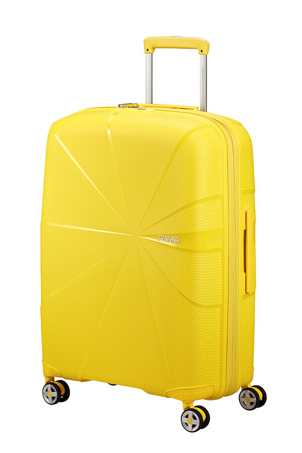 American Tourister Starvibe Spinner Expandable TSA 67cm Electric Lemon