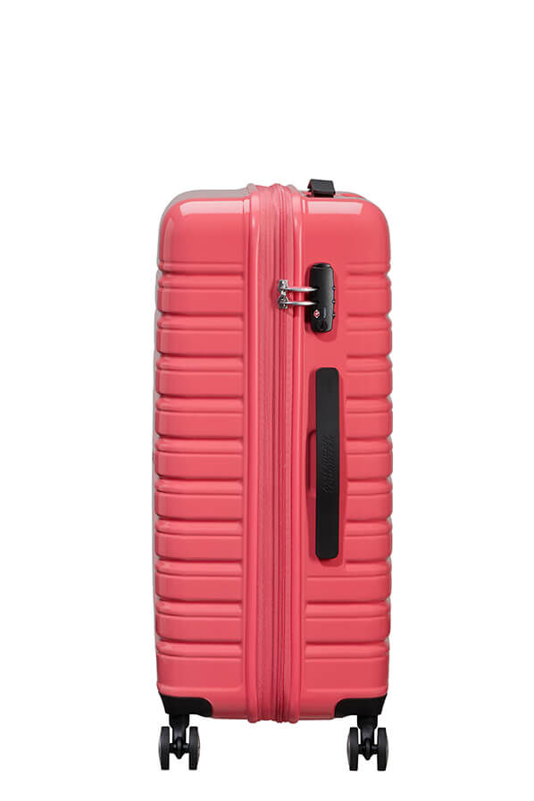 Flashline Pop Keskikokoinen matkalaukku | American Tourister Flashline Pop Spinner Exp TSA 67cm  Coral Pink