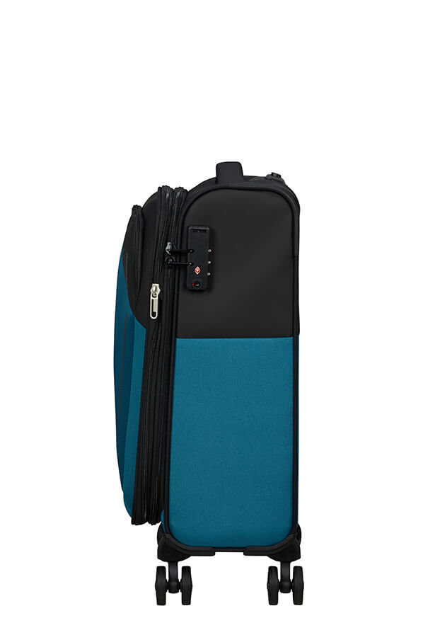 American Tourister Daring Dash Spinner Expandable TSA S  Black/Blue
