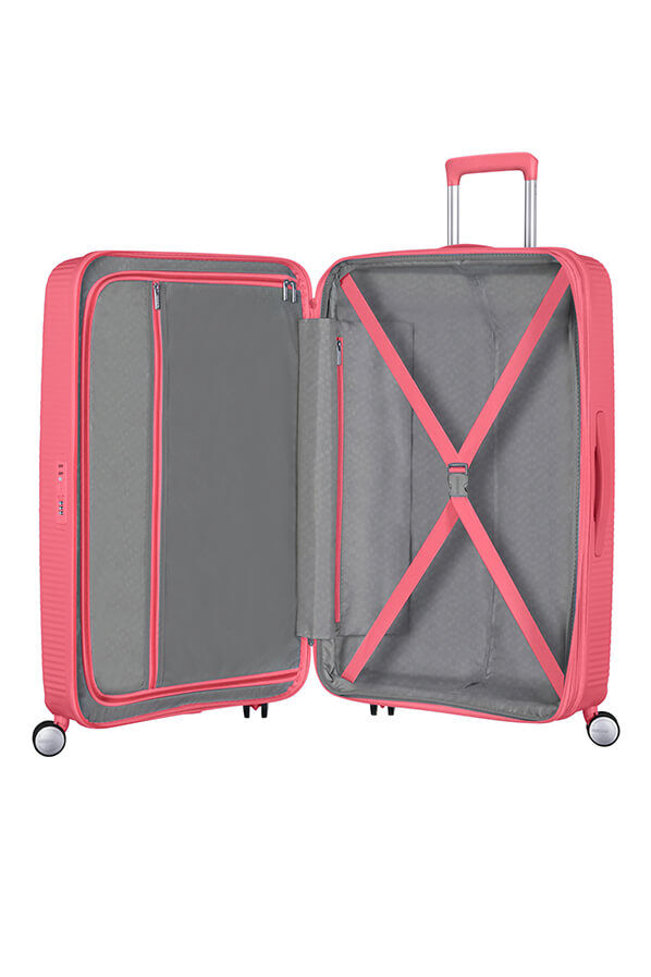 American Tourister Soundbox Spinner Expandable 77cm  Sun Kissed Coral
