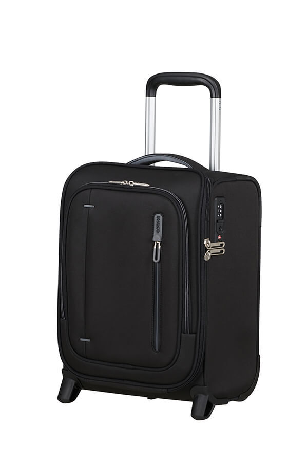 Cloudrider Kaksipy&ouml;r&auml;inen matkalaukku S/M | American Tourister Cloudrider Upright Underseater Tsa  Jet Black