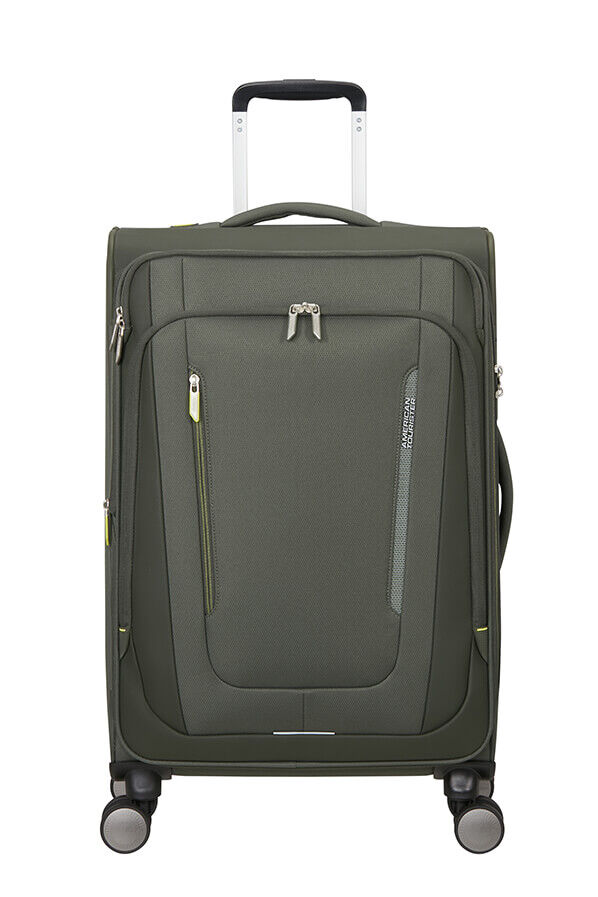 American Tourister Wanderlite Spinner EXP TSA M  Dark Khaki