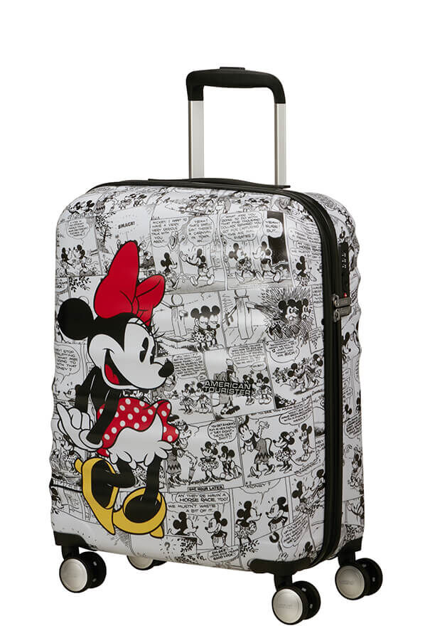 American Tourister Disney Wavebreaker Spinner TSA Disney Fl 55cm  Minnie Comics White