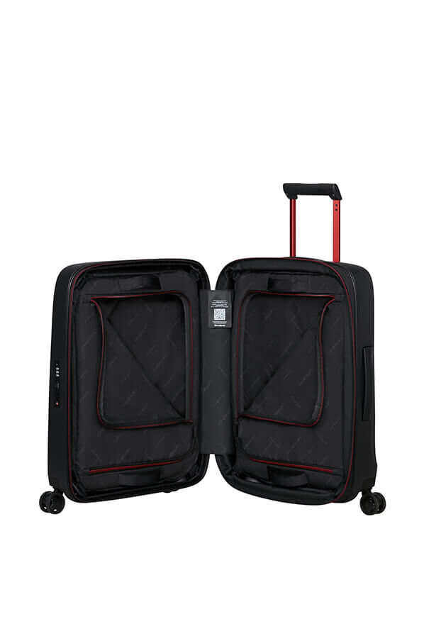 Samsonite Essens Spinner Expandable ZIP 55cm  Charcoal/Red