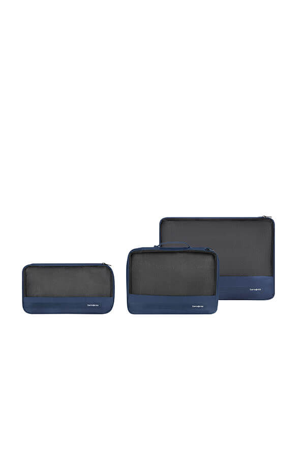 Samsonite Ta Revolution Set of 3 Packing Cubes  Midnight Blue