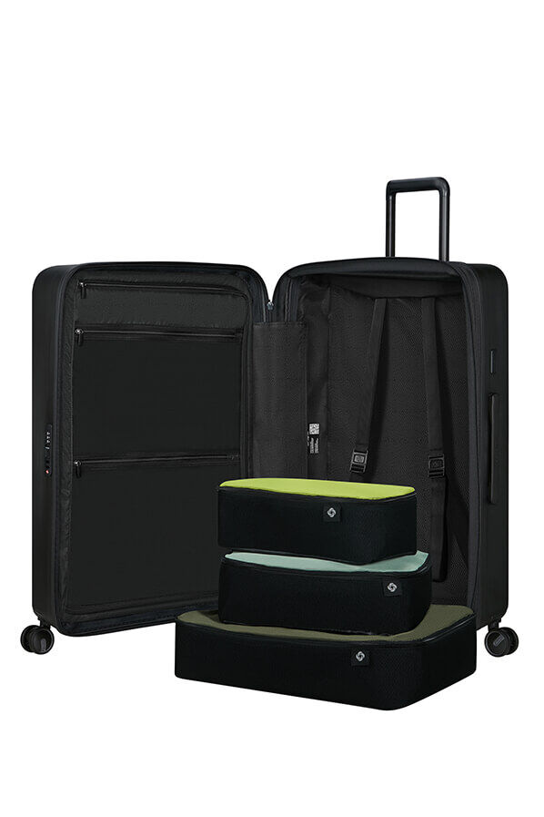 Samsonite Restackd Spinner Expandable 75cm  Black