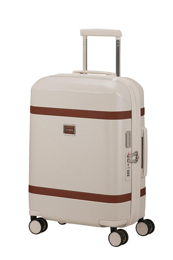 Image Spinner expandable (4 wheels) 55cm White Rolling Luggage