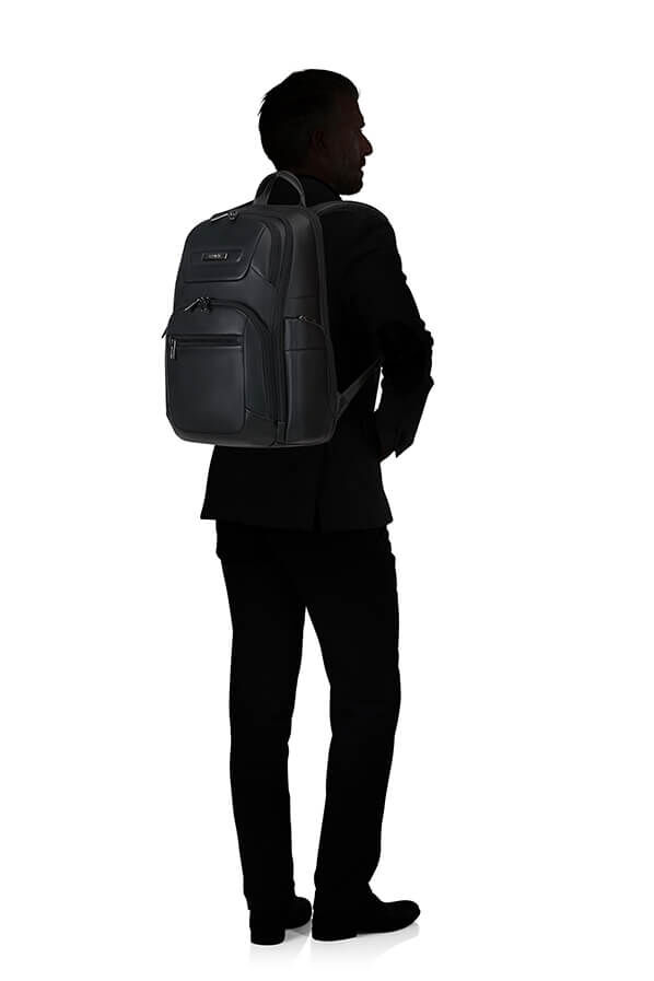 Samsonite Pro-Dlx 6 Leather Backpack 15.6'  Black