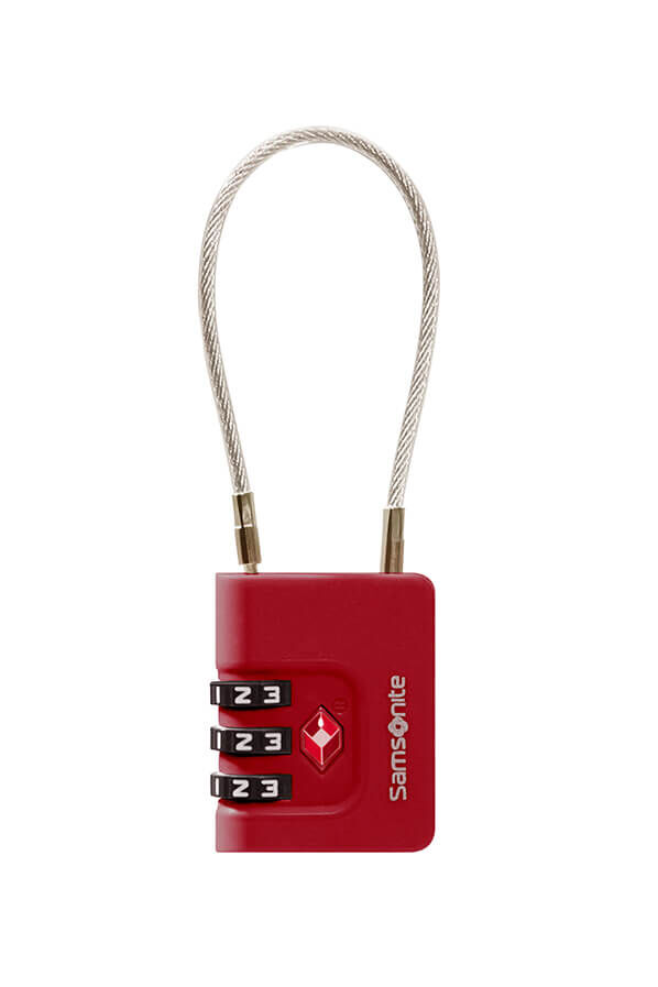 Samsonite Ta Revolution Cablelock 3 dial TSA  Red