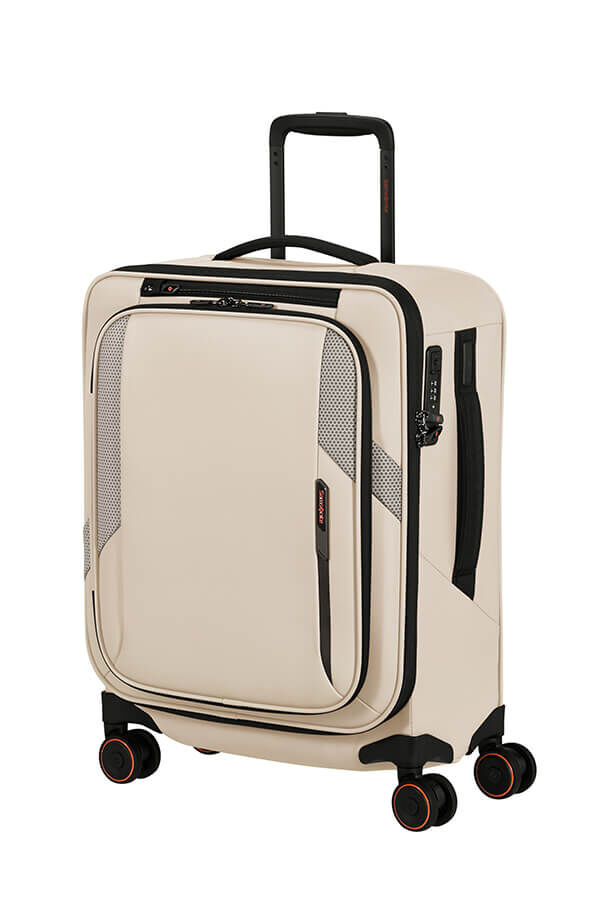 Samsonite Glazed Spinner Expandable 55cm  Sandstone