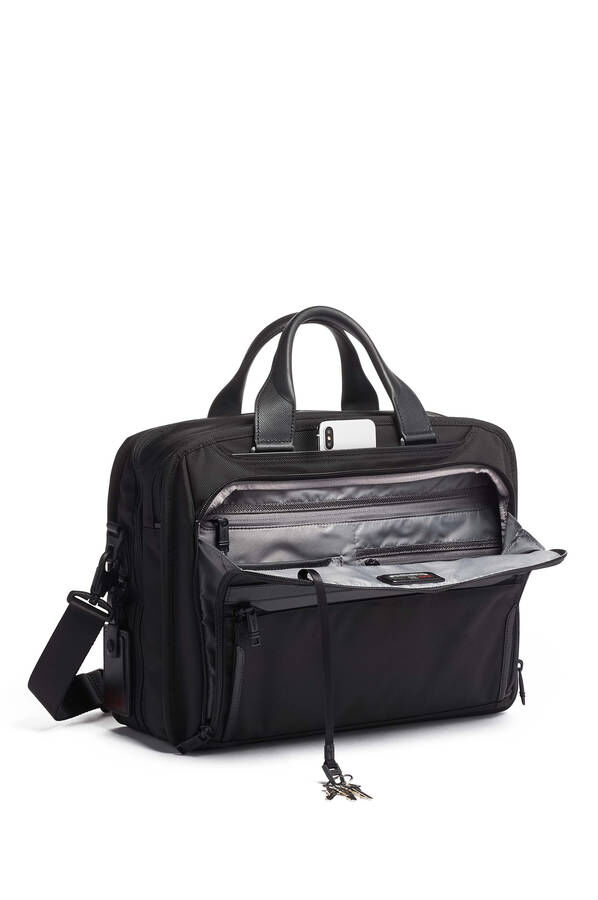 TUMI Alpha 2 ORGANIZER BRIEF  Black